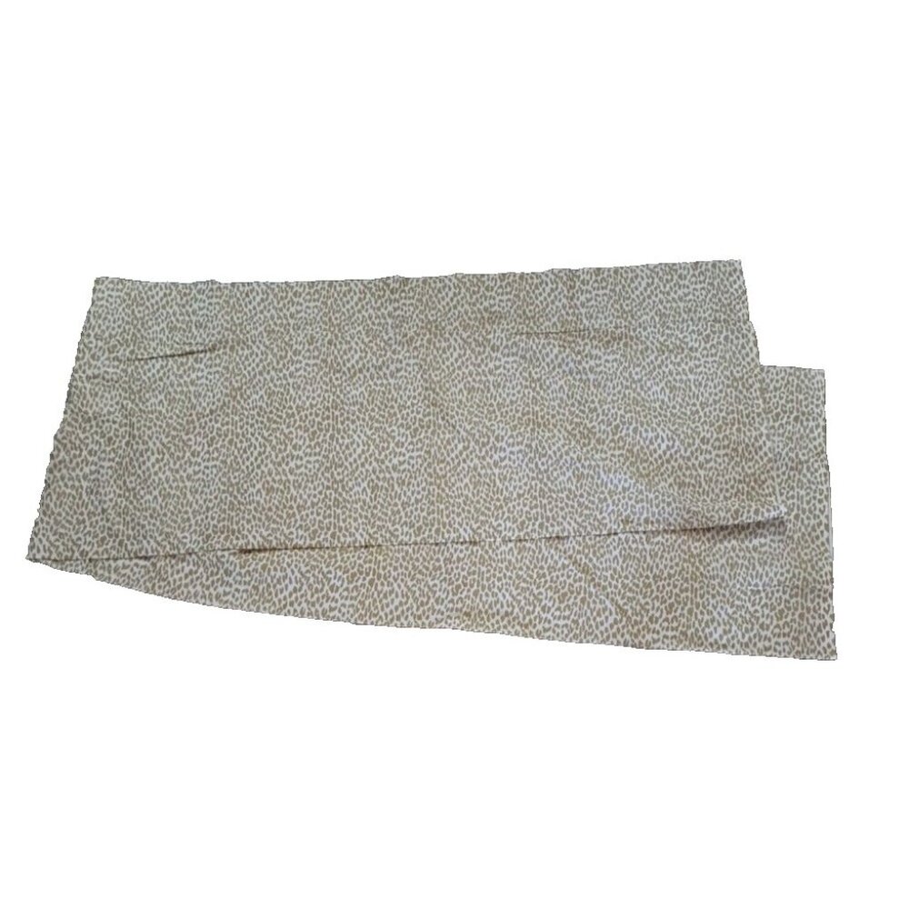 Animal Print Valance Gold Metallic White Handmade Abstract Bedroom 90x16
